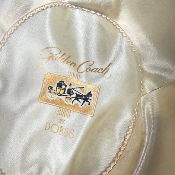 Vintage Golden Coach by Dobbs Fur Felt Fedora Camel Gold Size 7 1/8 - Picture 10 of 11